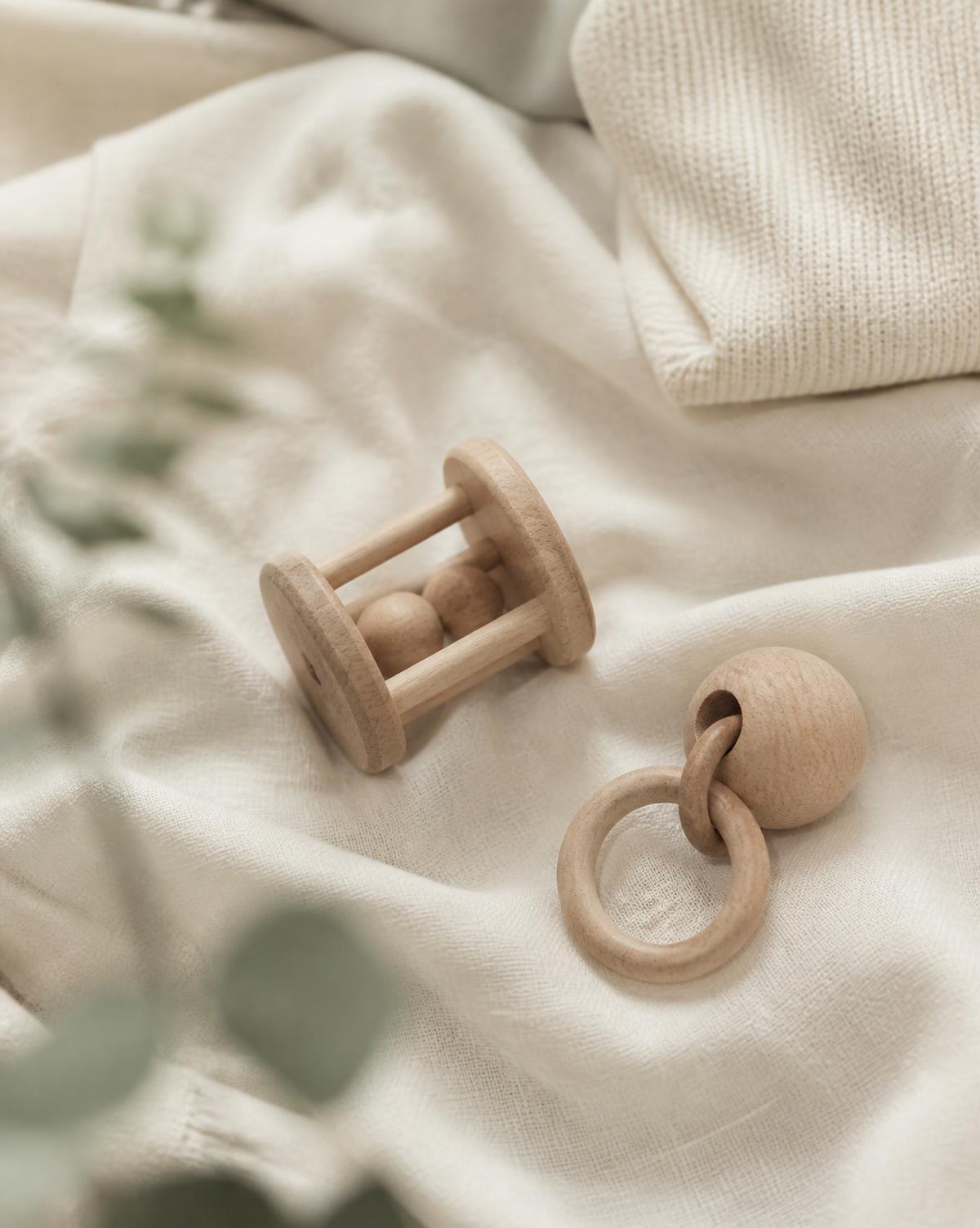 Houten Montessori speelgoed voor baby